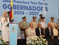“Hoy empieza una nueva historia, donde la seguridad será el eje del desarrollo y el bienestar de nuestro departamento": Dilian Francisca Toro