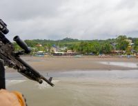 Con sobrevuelo en helicóptero se verifica seguridad de turistas en las playas en Buenaventura