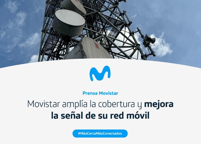Movistar amplía la cobertura y mejora la señal de su red móvil