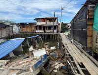 La alcaldesa distrital Ligia Córdoba Martínez atendió tragedia en el barrio Palo Seco de Buenaventura