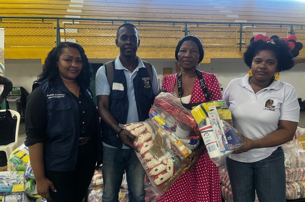 Entregan ayudas humanitarias a 59 familias desplazadas en Bazán La Bocana en Buenaventura