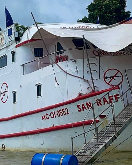 El Barco Hospital San Raffaele llegó a Puerto Merizalde e inició la Gran Misión Quirúrgica