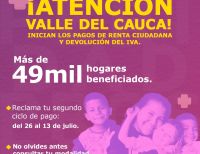 Prosperidad Social inicia pagos de Renta Ciudadana y Devolución del IVA a 49.294 hogares en Valle del Cauca