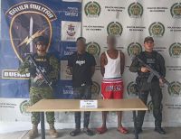 Fueron capturados en Buenaventura dos presuntos extorsionistas que pertenecerían al Grupo Delincuencial Organizado Los Espartanos