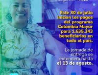 Prosperidad Social: inicia el séptimo ciclo de pagos del programa Colombia Mayor