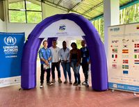 La Secretar&iacute;a de las Mujeres recibi&oacute; la Carpa Violeta con respaldo de ACNUR en Buenaventura