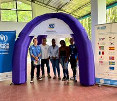 La Secretar&iacute;a de las Mujeres recibi&oacute; la Carpa Violeta con respaldo de ACNUR en Buenaventura