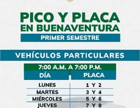 Buenaventura defini&oacute; la nueva rotaci&oacute;n del pico y placa para el primer semestre de 2026