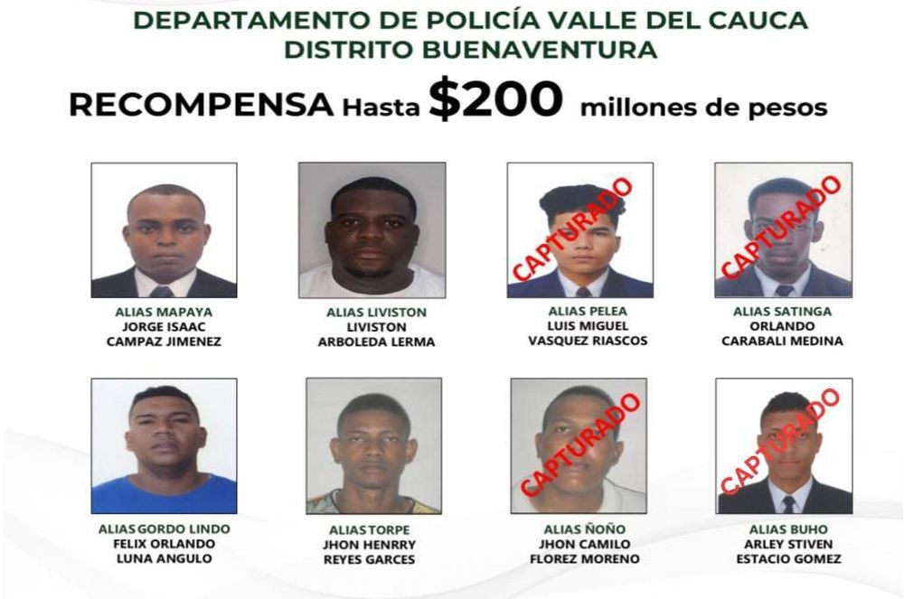 Capturan en Buenaventura a presunto cabecilla criminal alias B&uacute;ho incluido en el cartel de los m&aacute;s buscados