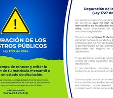 Depuraci&oacute;n de los registros p&uacute;blicos de acuerdo con la Ley 1727 de 2014