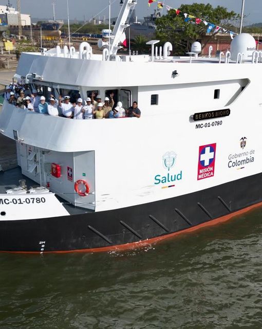 Zarpa desde Cartagena el Buque Hospital Benkos Bioh&oacute; para atender comunidades del Pac&iacute;fico colombiano