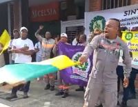 Trabajadores de Celsia en Buenaventura protestan por precariedad laboral y contratos de corta duraci&oacute;n