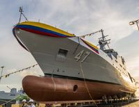 Nuevo buque de la Armada Nacional ARC “7 de agosto” será puesto en servicio en la isla de San Andrés