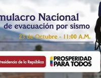 El 23 de octubre se realizará el Simulacro Nacional de Evacuación por Sismo