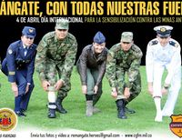 Remangate este 4 de abril para rechazar el uso de minas antipersona
