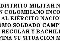 DISTRITO MILITAR No 58 BUENAVENTURA