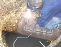 Con éxito concluyeron trabajos de reparación de fugas en la conducción de 20 pulgadas