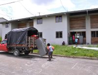 Familias de la zona de bajamar del barrio Muro Yusti ya se están trasladando a la Ciudadela San Antonio