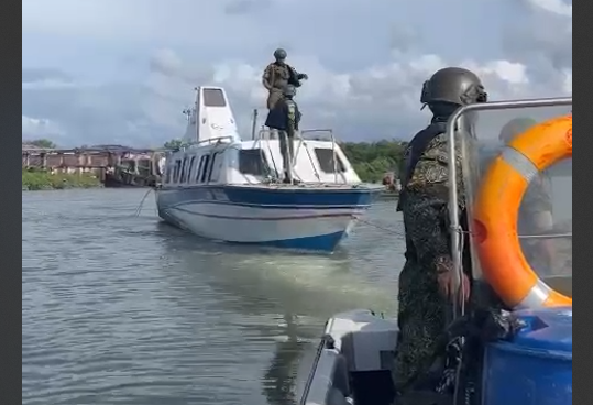 La Armada de Colombia recuperó una lancha incautada el narcotráfico y que había sido hurtada el sábado 21 de enero de 2023