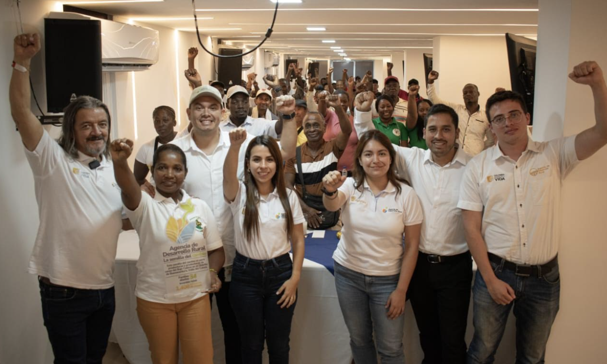 La Agencia de Desarrollo Rural proyecto por 1.400 millones a 34 productoras y productores de cacao en el Bajo Calima, zona rural de Buenaventura 