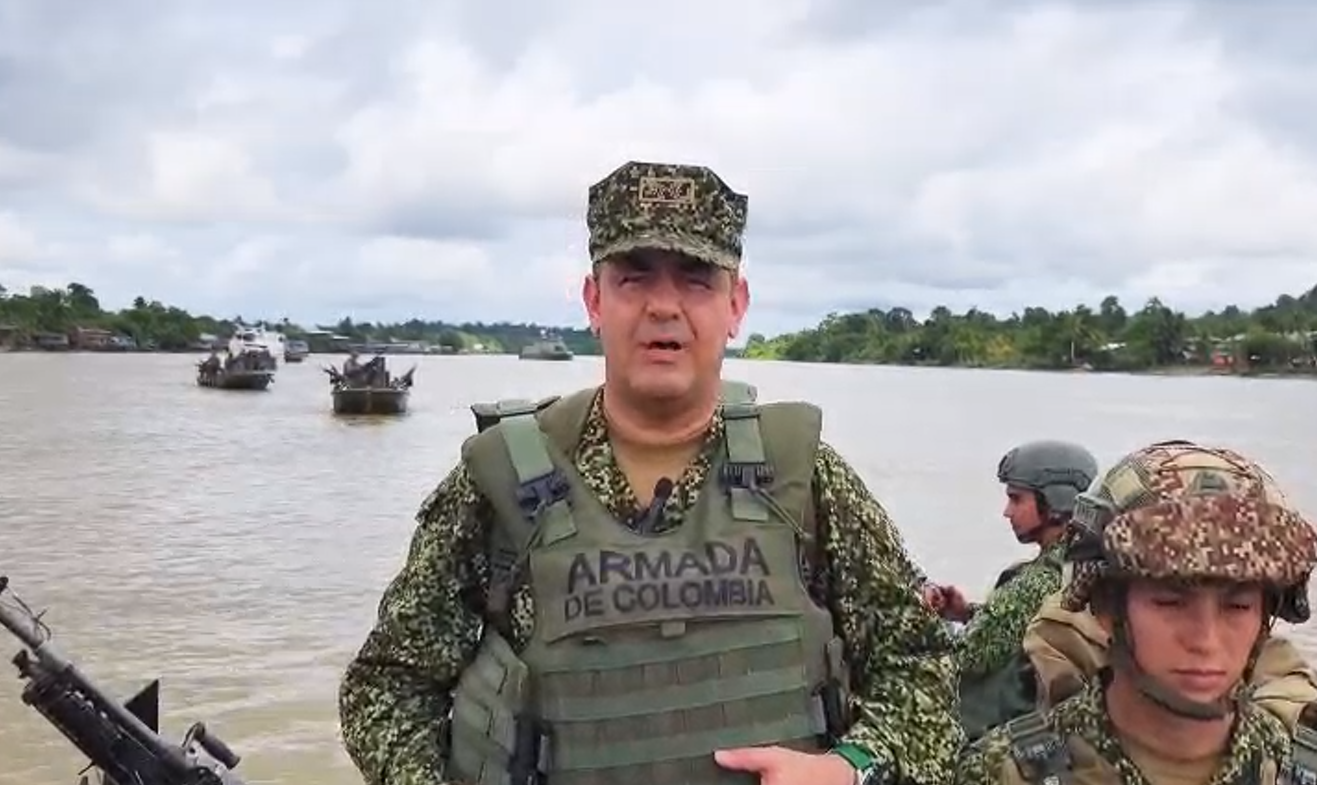 Armada de Colombia intensifica operaciones en Chocó ante amenazas y paro armado del ELN