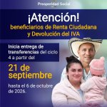 Prosperidad Social inicia la cuarta transferencia de Renta Ciudadana y Devolución del IVA del año 2026