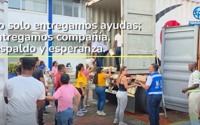 La SPRBUN entrega ayudas humanitarias a la comunidad de Buenaventura con el apoyo de AAPA LATAM