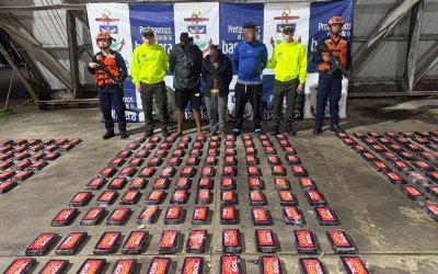 La Armada de Colombia incautó 1,4 toneladas de alcaloides en el Pacífico centro