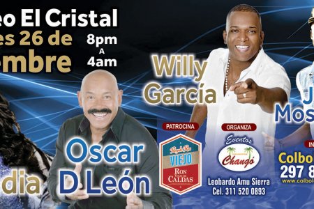 Gran Concierto Salsero de fin de a&ntilde;o, viernes 26 de diciembre Coliseo Poliderpotivo El Cristal
