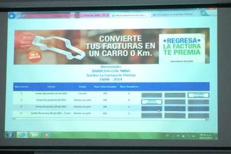 Segundo sorteo “La Factura te Premia”, versión 2014