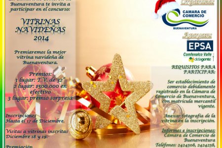 Participa en el concurso Vitrinas Navide&ntilde;as de la Cámara de Comercio de Buenaventura