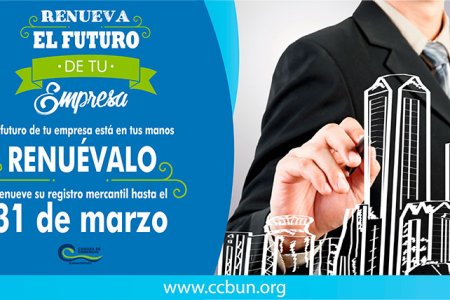 La Cámara de Comercio invita a los comerciantes y empresarios a renovar su Matrícula Mercantil