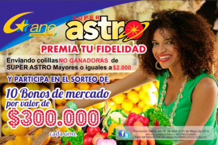 Gane Buenaventura y Dagua tiene para ustedes una nueva promoción, Súper Astro premia tu fidelidad