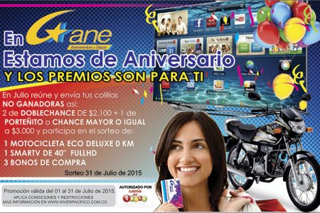 En Gane Buenaventura y Dagua estamos de aniversario y los premios son para ti
