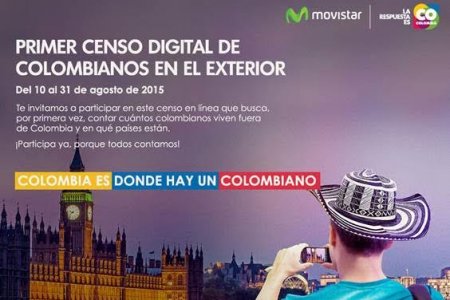 Movistar y Marca Colombia realizan primer censo digital de colombianos en el exterior