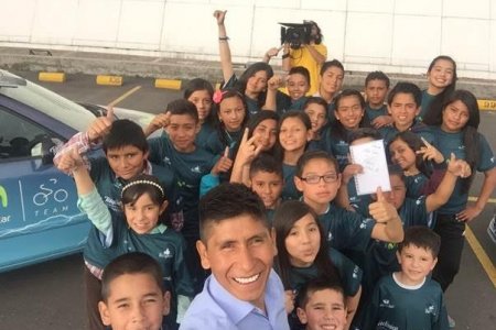 Nairo Quintana, amigo de la Fundación Telefónica Colombia