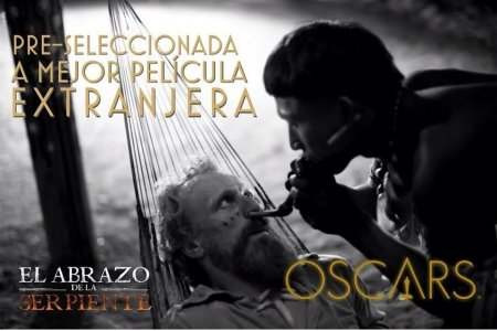 El Abrazo de la Serpiente fue preseleccionada en la categoría Mejor Película de habla no inglesa en los Premios Oscar