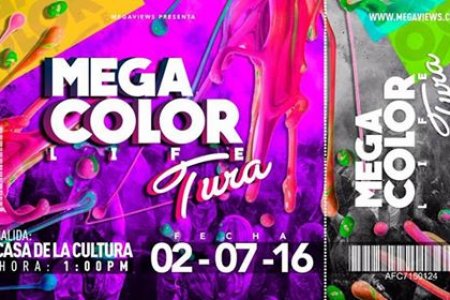 El 7 de febrero se realizará el evento Mega Color Life Tura