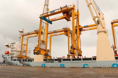 Arribaron a la Sociedad Portuaria Regional de Buenaventura 7 grúas RTG de patio