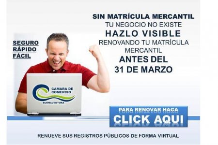 Renovar la matrícula mercantil es la mejor forma de hacer visible su negocio