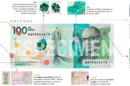 El Banco de la República puso en circulación el billete de 100 mil pesos
