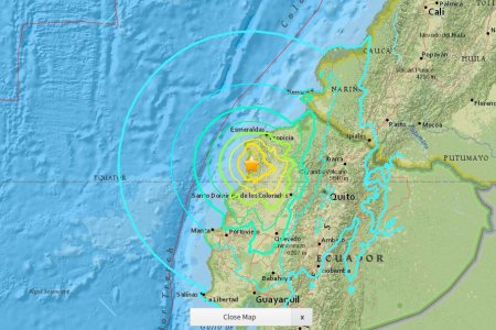 Temblor sacudió el pacífico ecuatoriano y colombiano