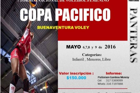 Torneo nacional de voleibol femenino en Buenaventura en el mes de mayo