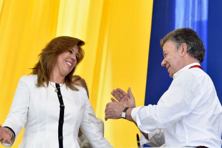 Presidente Santos posesionó en Cali a Clara Luz Roldán como Directora de Coldeportes