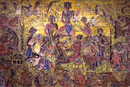 El Banco de la República le entrega a Buenaventura un mural de gran formato del pintor Leopoldo Ricther