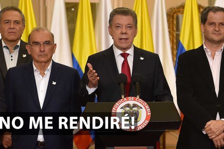No me rendiré. Seguiré buscando la paz hasta el último minuto de mi mandato