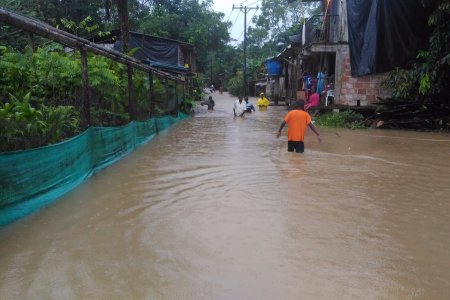 Alerta por creciente del río Dagua en el corregimiento de Zacarías en Buenaventura