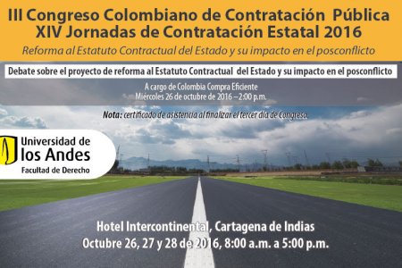 Colombia Compra Eficiente y la Universidad de Los Andes realizan III Congreso Colombiano de Contratación Pública en Cartagena