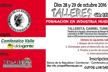 La Agencia Cultura del Banco de la República invita al Taller de Creación Musical