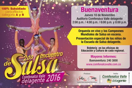 2do Encuentro de Salsa en Comfenalco Valle Regional Buenaventura